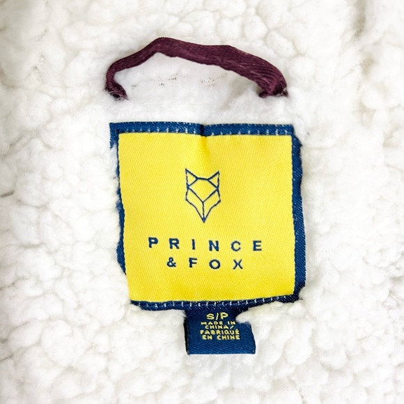 AEROPOSTALE — PRINCE & FOX, SMALL BURGUNDY FUR-LINED WINTER COAT, UTILITY JACKET - Picture 13 of 14